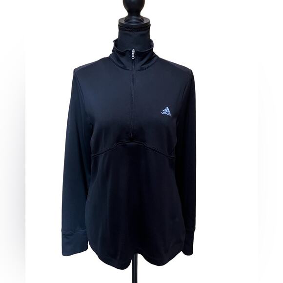 Adidas Half Zip Performance Jacket/ Top Women's L - Picture 1 of 11